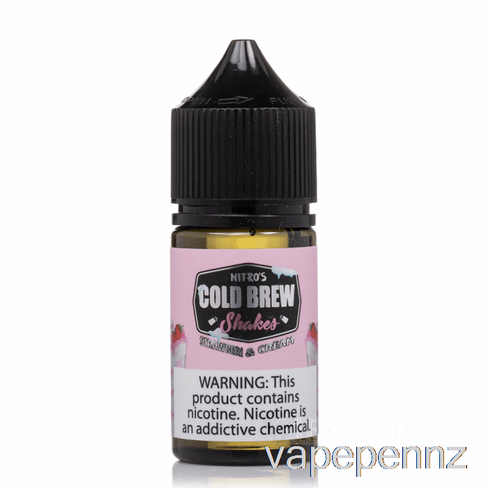 Strawberi and Cream - Nitros Cold Brew Salts - 30mL 25mg VAPE NZ
